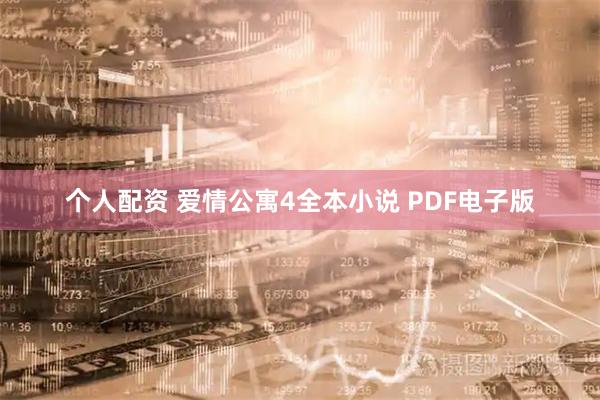 個(gè)人配資 愛情公寓4全本小說 PDF電子版